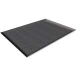 2' Round Rectangle Solid Rubber Floor Mat Black - Genuine Joe