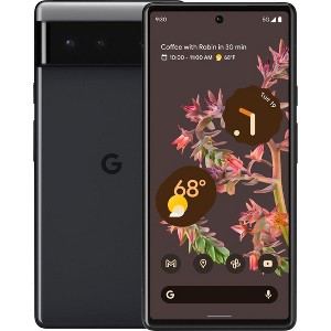 Refurbished: Google Pixel 6 (2021) - 256GB, Unlocked All Carriers - Stormy Black (GA03900-US) - Refurbished - 1 of 4