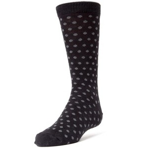 Memoi Polka Dot Cotton Blend Boys Dress Socks - 1 of 2