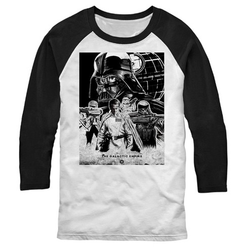 White Black Star Wars Troopers Logo Back Disney Cartoon Baseball Jersey  Shirt