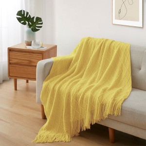 Peace Nest 50"x60" Diamond Knit Throw Blanket - 1 of 4