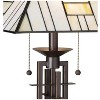 Franklin Iron Works Wrought Tiffany Style Table Lamp 26 1/4" High Bronze Art Deco Stained Glass for Bedroom Living Room Bedside Nightstand Office Kids - 3 of 4