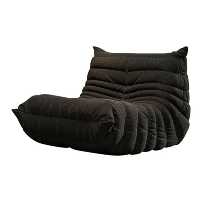 SYFERLORY Soft Beanbag Chair - Memory Foam Floor Sofa for Living Room, Bedroom or Office - Single Seat Lounger with Removable Cover