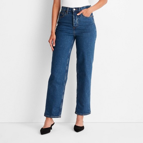 Women's High-Rise Straight Jeans - Universal Thread™ - image 1 of 4