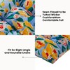 ARTPLAN Outdoor Cushions for Settee,Wicker Loveseat Cushions with Tie,Tufted Patio Cushions 2 U-Shaped Set of 5 Piece,L44xW19，Floral - 4 of 4