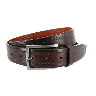 Trafalgar Wesley Covered Stitch Casual Leather Belt