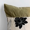 Slickblue Linen Decorative Pillow Cushion - Stylish Patchwork Floor Pillow, 19.7x19.7 inches, 2 Design Options - 3 of 4