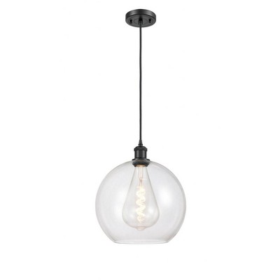 Athens - 1 Light Mini Pendant In Industrial Style-16.38 Inches Tall and 11.75 Inches Wide