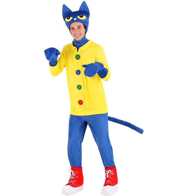 HalloweenCostumes.com Adult Pete the Cat Costume, 1 of 5