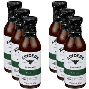 Kinders Marinade Garlic - Case of 6 - 13.5 oz - 1 of 4