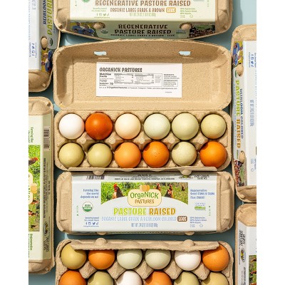 OrgaNICK Pastures Pasture-Raised Organic Heirloom Eggs - 24oz/12ct