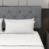 Bed Frame, Upholstered Platform with Adjustable , Upholstered Bed Frame with Linen Fabric Wrap, Platform Bed with USB Ports,Light Gray Full Size - 3 of 4