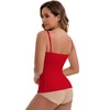 INSPIRE CHIC Women's Modal Adjustable Spaghetti Straps Padded Slimming Round Neck Casual Camisoles - 2 of 4