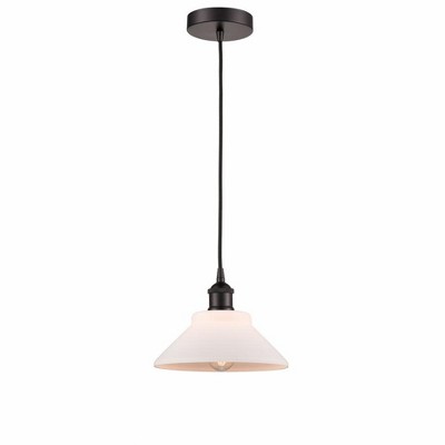Orwell - 1 Light Cord Hung Mini Pendant In Industrial Style-7.75 Inches Tall and 8.38 Inches Wide