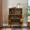 BEAFUP 31.5" Liquor Cabinet with Wine Holder & Wine Rack & Adjustable Shelf,Wine Cabinet,Kitchen Coffee Cabinet,Sideboard Buffet Cabinet with storage - 2 of 4