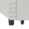 Vynxaria Twin Size Daybed with Drawers Upholstered Tufted Sofa Bed with Button on Back and Copper Nail Waved Shape Arms, Beige - 4 of 4