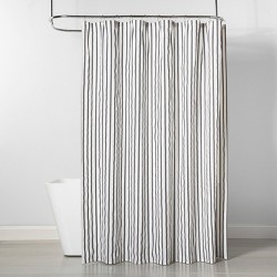 Linen Stripe Shower Curtain Natural White Threshold Target
