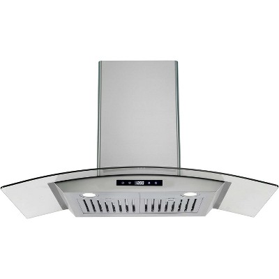 30 Inch Range Hood with Ducted/Ductless Convertible,Kitchen Vent Hood Extractor with 3 Speed Touch Control