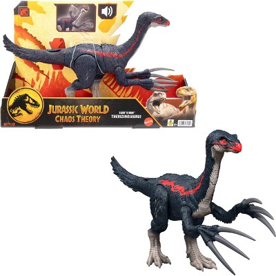 Jurassic World Slash N Roar Therizinosaurus Dinosaur Figure, Attack & Sound Toy, Chaos Theory