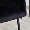 Sapphtopaz Modern Upholstered Dining Chairs, Velvet Kitchen Chairs with Armrests for Dining Room, Kitchen - 2 of 4