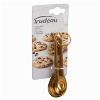 Trudeau Stainless Steel 5 Piece Gold Measuring Spoon Set with Ring - 2 of 2