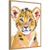 Amanti Art Tiger Baby by Ohkimiko  Framed Canvas Wall Art - 2 of 4