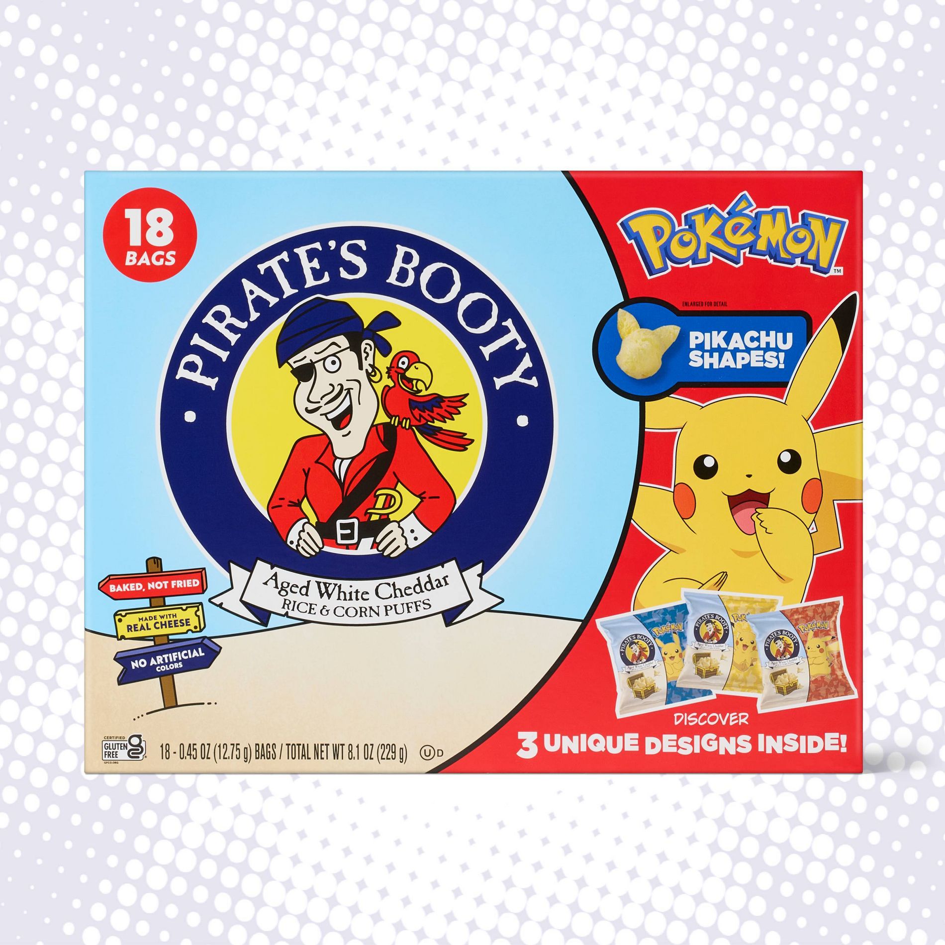 Pirate's Booty Pikachu Shape Chips Multipack - 8.1oz/18ct