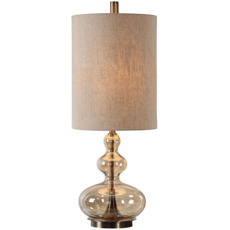 Uttermost Formoso 32 3/4" High Apothecary Amber Glass Table Lamp, 1 of 2