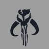 Boy's Star Wars The Mandalorian Mythosaur Skull Logo Pull Over Hoodie - 2 of 4
