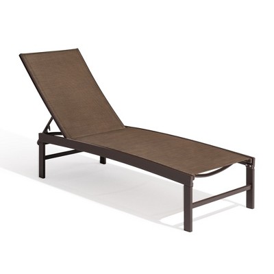 Crestlive Products 1 pc Outdoor Pool Lounger Aluminum All-weather Adjustable Chaise Lounge Chair