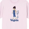 Dragon Ball Z Vegeta Crew Neck Short Sleeve Light Pink Men's T-shirt - 2 of 4