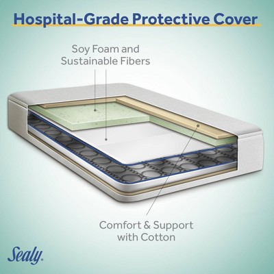 Sustainably Sourced 52.5" Hybrid Memory Foam & Innerspring Toddler Mattress
