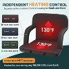 2Pcs Dual-Sided Heated Stadium Seats, 3 Levels Heating Stadium Seating for Bleachers Seat with Backrest, 5 Pockets Portable Stadium Chair for Outdoor - 4 of 4