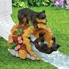Collections Etc Bears at Play Gutter Downspout Drain Extension 6.75 X 8 X 7.75 Brown - 2 of 2