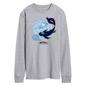 Men's - Avatar: The Last Airbender - Moon and Ocean Spirit Koi Long Sleeve Graphic T-Shirt - 1 of 4
