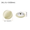 Unique Bargains Blouses Sweater Round Aluminum Cotton Fabric Cloth Covered Buttons 10 Pcs - 2 of 4