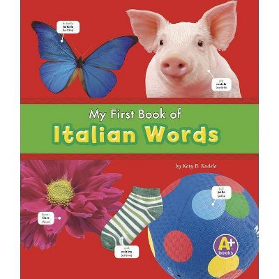 My First Book of Italian Words - (A+ Books: Bilingual Picture Dictionaries) by  Katy R Kudela (Paperback)