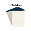 TRU RED Notepads 8.5" x 11.75" Wide Ruled Ivory 50 Sheets/Pad TR58194 - 2 of 4