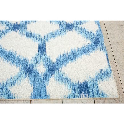 Aegean Bliss Rectangular 4' x 6' Reversible Outdoor Rug