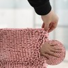 Unique Bargains Bathroom Rug Mat Non-Slip Chenille Shaggy 15.75"x23.62"x1.06" - 3 of 4