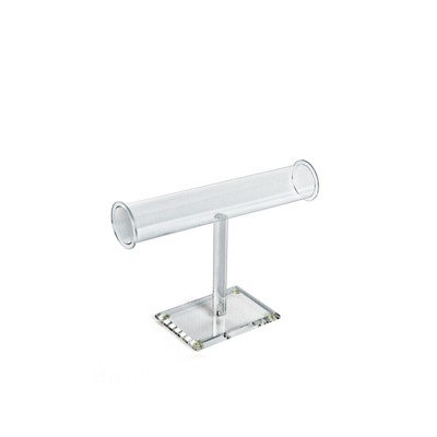 Clear Acrylic T-Bar Countertop Jewelry Holder