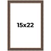 PosterPalooza | Elegant Brown Picture Frame - UV Acrylic, Foam Board Backing, Hanging Hardware - 2 of 4