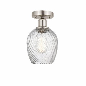 Salina - 1 Light Semi-Flush Mount In Industrial Style-9.75 Inches Tall and 5 Inches Wide - 1 of 1