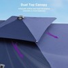 PURPLE LEAF 9' X 11' Patio Umbrella Outdoor Rectangle Umbrella Silvery Cantilever Outdoor Umbrella for Garden Deck Pool Patio - 3 of 4