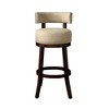 Royal Hampton Contemporary 24"Barstool With linen Cushion, Beige Finish, Set of 2 - 2 of 2