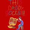 Men's Design By Humans Cute This Daddy Rocks The Baby By walrusindsutries Tank Top - 2 of 2