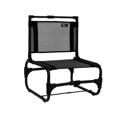 black camping chair