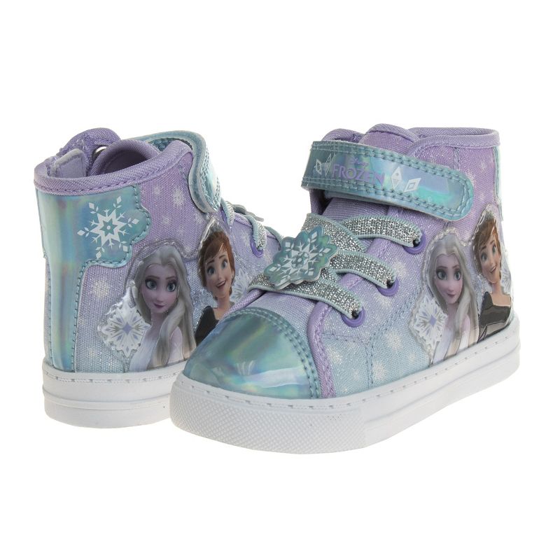 Frozen High-Top Hook and Loop Canvas Sneakers (Toddler/Little Kid), 2 of 8