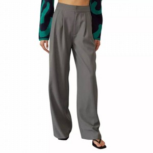 Women's Suki Straight-leg Pleated Trouser - CRESCENT - 1 of 2