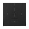 Depot E-Shop 6 Doors Armoire, One Drawer, Rod, Seven Interior Shelves - 4 of 4